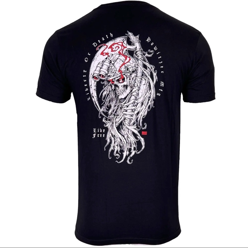 Howitzer Style Men's T-Shirt LIBERTY REAPER Military Grunt MFG